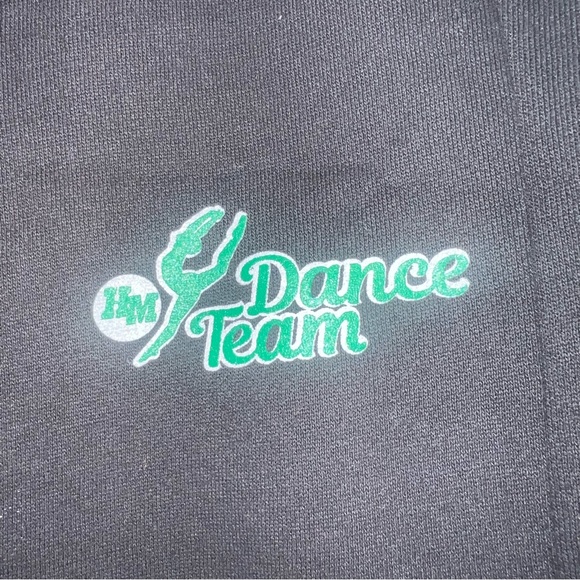 Lululemon Black Scuba Jogger Sweatpants Size 0 With Dance Team Logo Like New - Picture 3 of 11